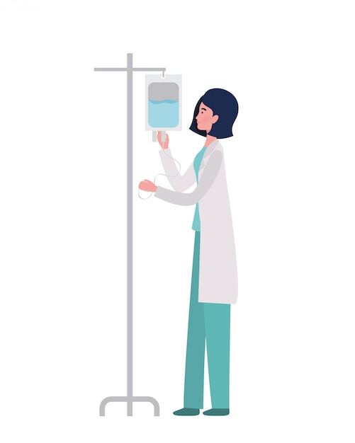 Premium Vector | Isolated woman doctor illustration