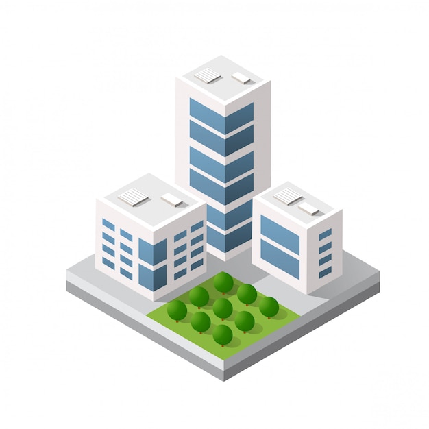 Premium Vector | Isometric 3d module block