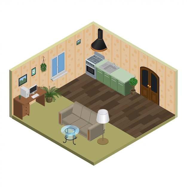 Small Apartment Isometric