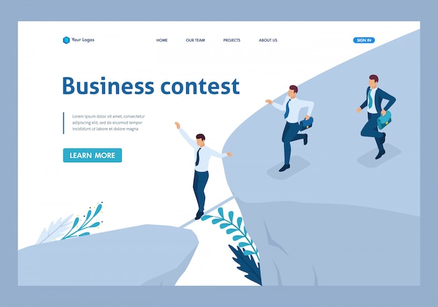 Download Free Isometric Business Concept Participate In Business Competitions Use our free logo maker to create a logo and build your brand. Put your logo on business cards, promotional products, or your website for brand visibility.