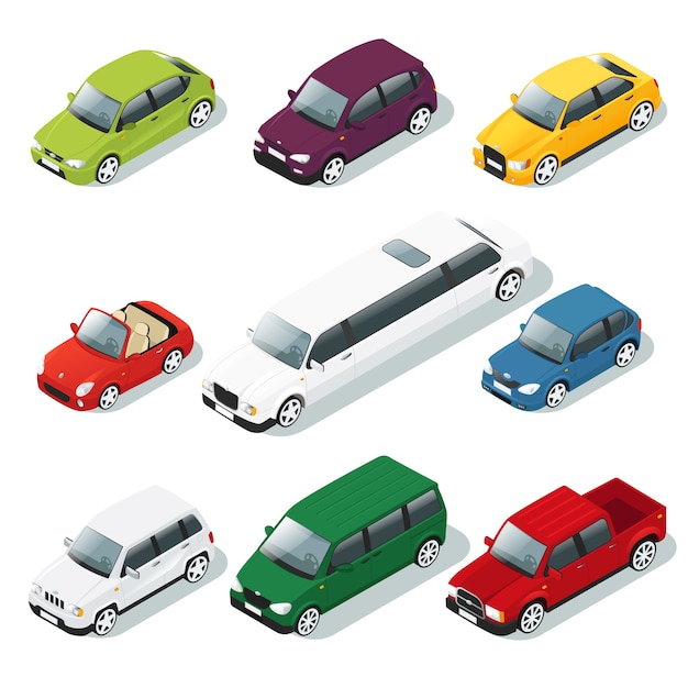 isometric car illustrator download