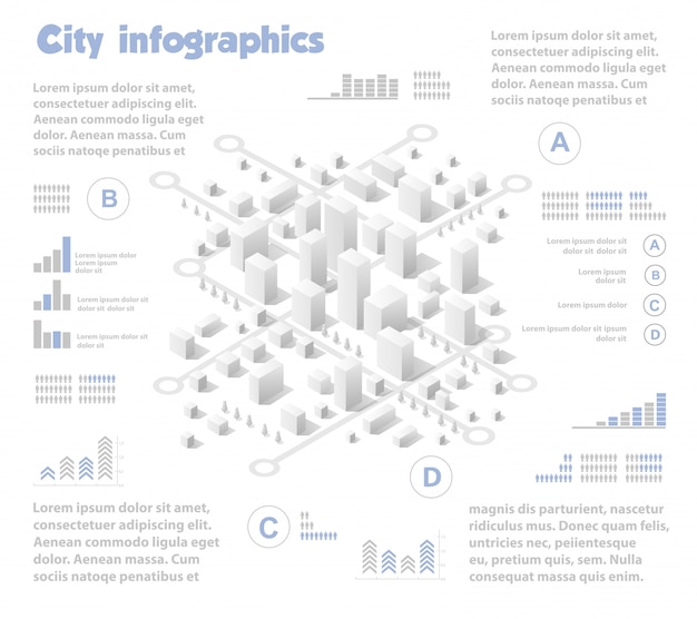 Isometric City Map Industry Premium Vector 