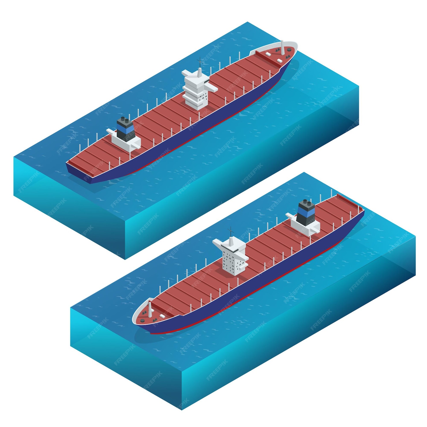 premium-vector-isometric-container-ship-cargo-vessel-detailed-cargo