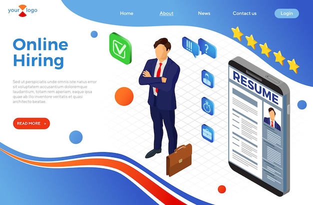 Premium Vector Isometric Employment Recruitment And Hiring Concept Job Agency Human 