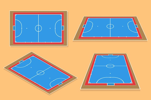 Free Vector | Isometric futsal field