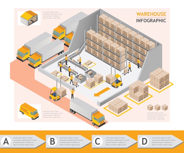 warehouse blueprint background