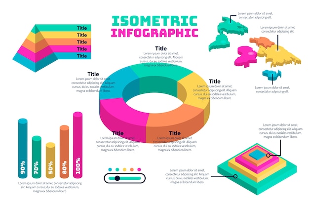 Free Vector | Isometric Infographic