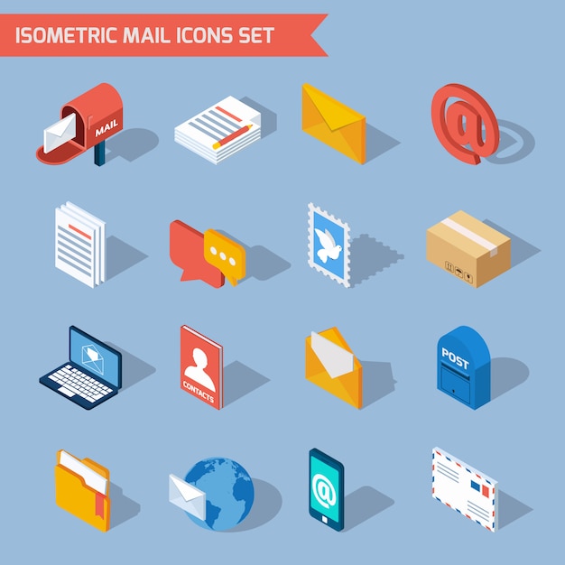 Download Free Download This Free Vector Isometric Mail Icons Use our free logo maker to create a logo and build your brand. Put your logo on business cards, promotional products, or your website for brand visibility.