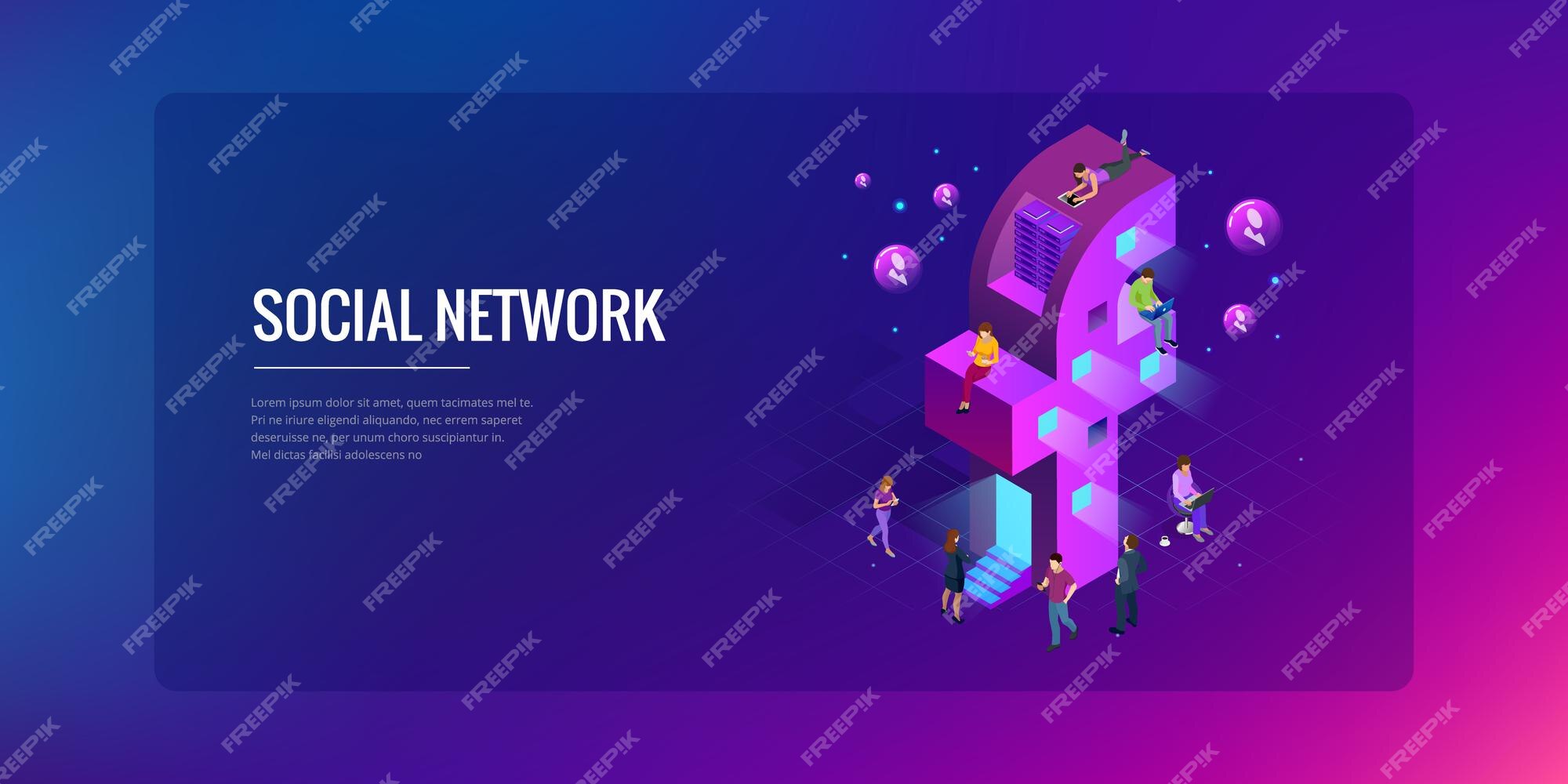 premium-vector-isometric-social-media-or-social-network-concept