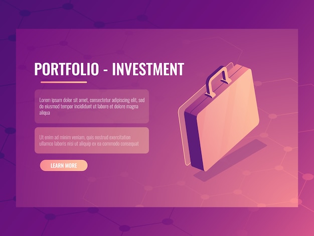 Download Free Isometric Suitcase Portfolio Investment And Finance Abstract Use our free logo maker to create a logo and build your brand. Put your logo on business cards, promotional products, or your website for brand visibility.