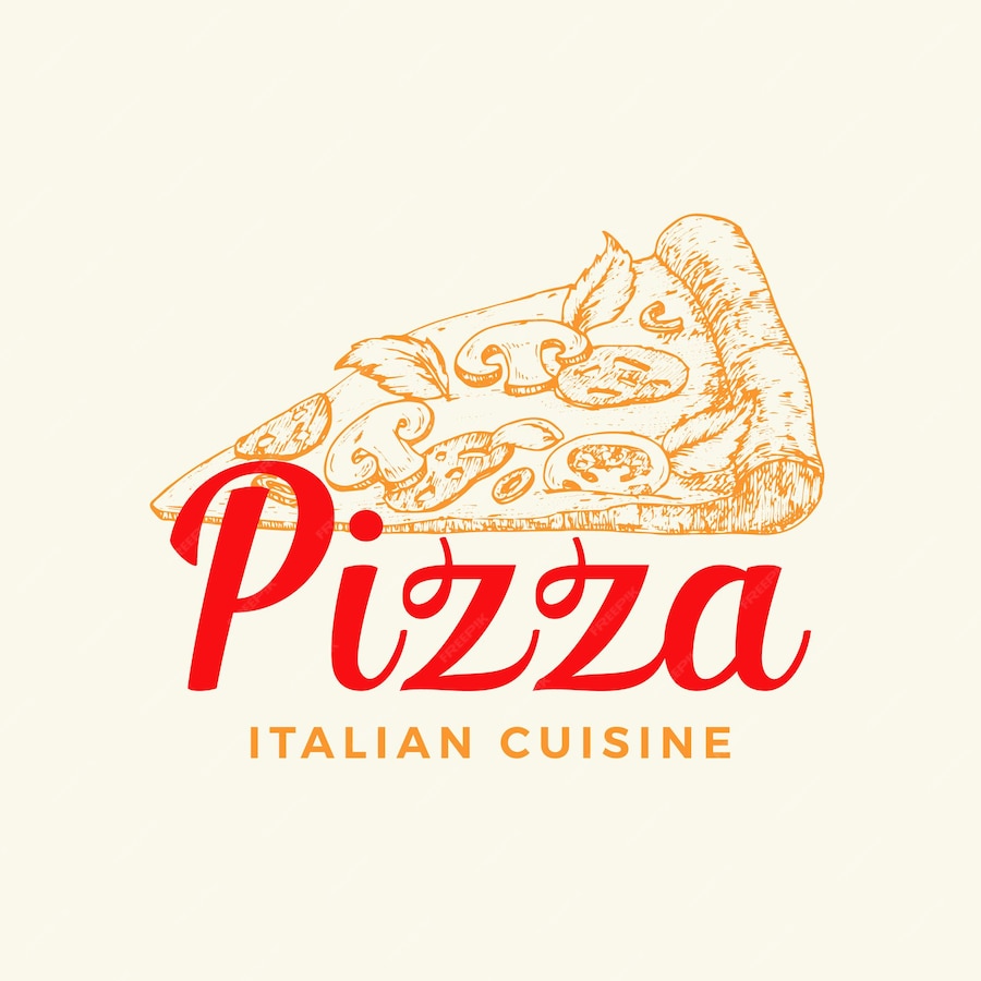 Premium Vector | Italian cuisine abstract vector sign, symbol or logo ...