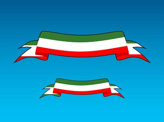 Download Italian flag with curved banner vector Vector | Free Download
