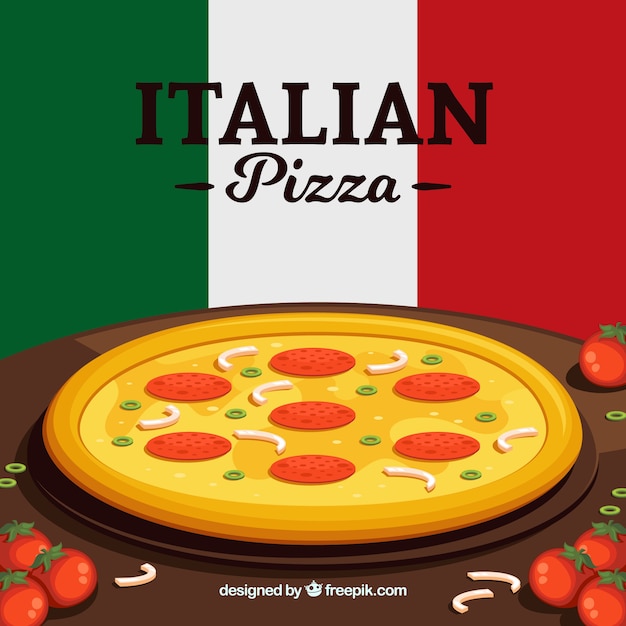 Italian pizza background