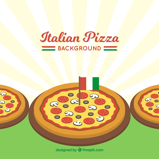 Free Vector | Italian pizza background