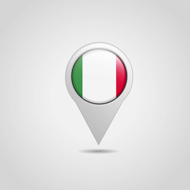 Free Vector Italy Flag Map Navigation Design Vector