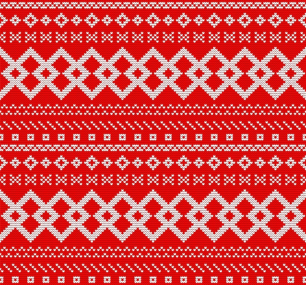 Premium Vector Jacquard seamless knitting pattern