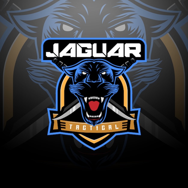 Premium Vector | Jaguar head tactical logo team