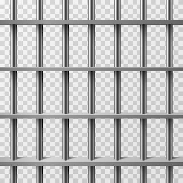 Premium Vector Jail cell bars isolated. prison vector background