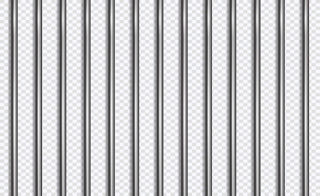 Jail lattice or bars in 3d style Premium Vector