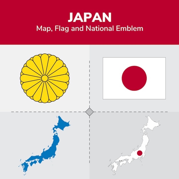 Флаг И Герб Японии Фото