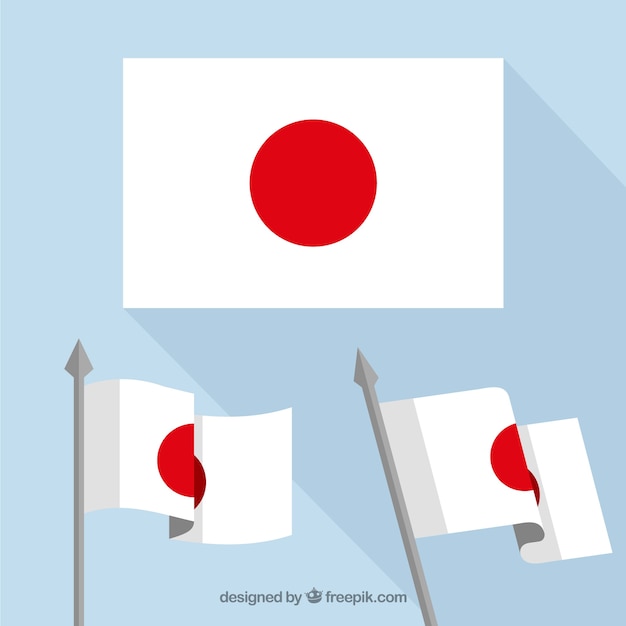 Japanese flag designs Vector | Free Download