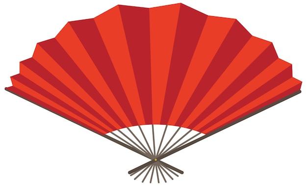 Japanese folding fan or hand fan isolated Free Vector