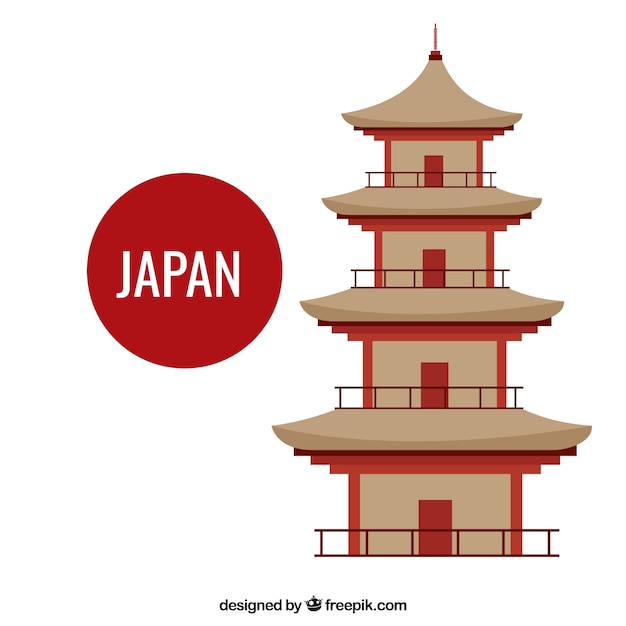 Free Vector | Japanese temple