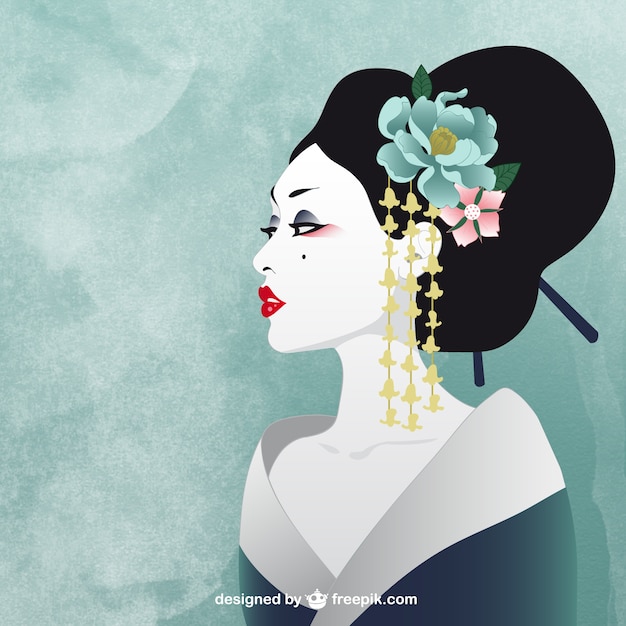 Download Japanese woman | Free Vector