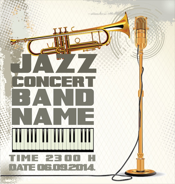 Premium Vector | Jazz music background