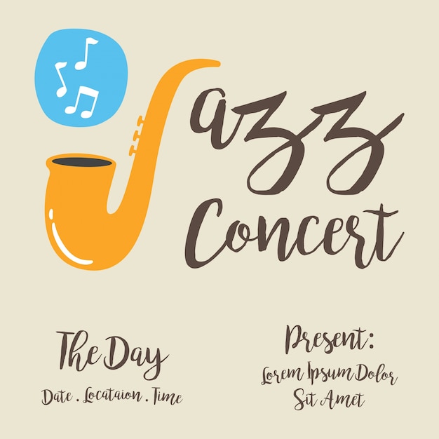 Premium Vector Jazz Music Festival Poster And Banner Design Template