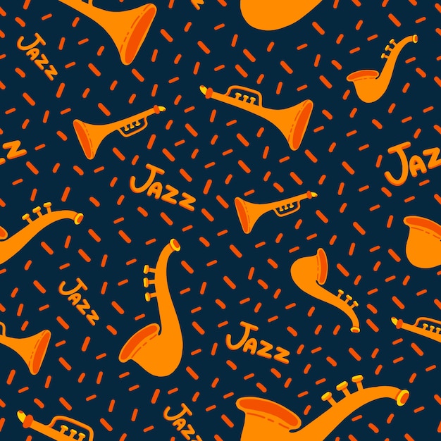 Jazz pattern Premium Vector