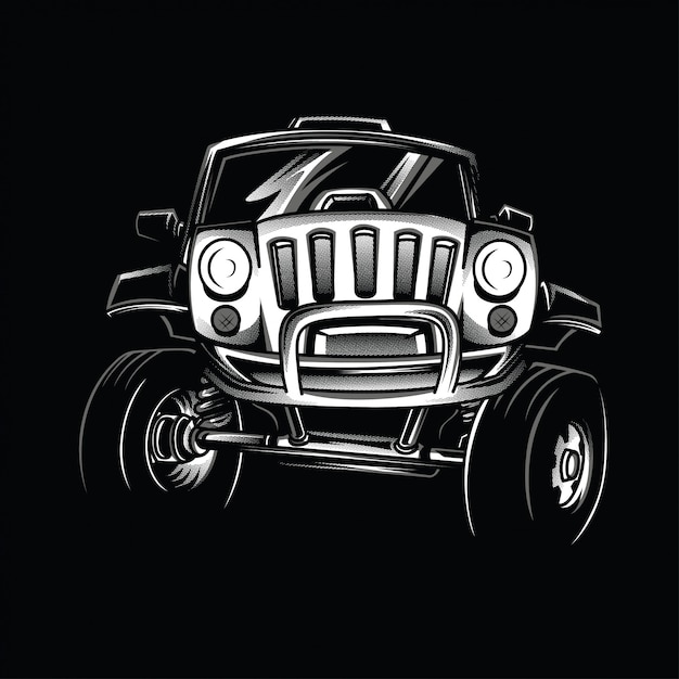Download Free Jeep Race Black And White Illustration Premium Vector Use our free logo maker to create a logo and build your brand. Put your logo on business cards, promotional products, or your website for brand visibility.