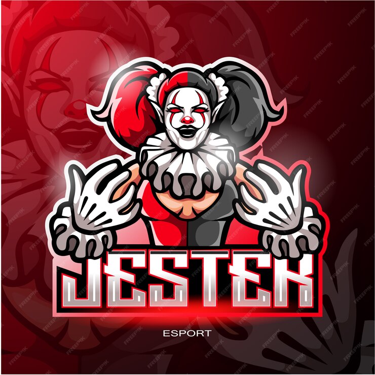 Premium Vector | Jester mascot logo gaming