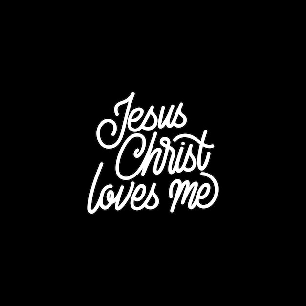 Download Free Jesus Christ Loves Me Hand Lettering Typography Premium Vector Use our free logo maker to create a logo and build your brand. Put your logo on business cards, promotional products, or your website for brand visibility.