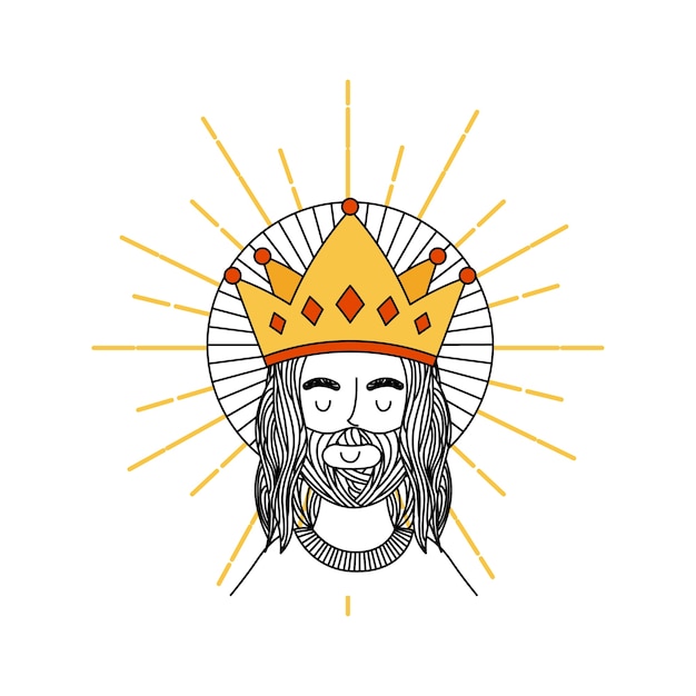 Download Free Jesus Christ Man With Crown Icon Premium Vector Use our free logo maker to create a logo and build your brand. Put your logo on business cards, promotional products, or your website for brand visibility.