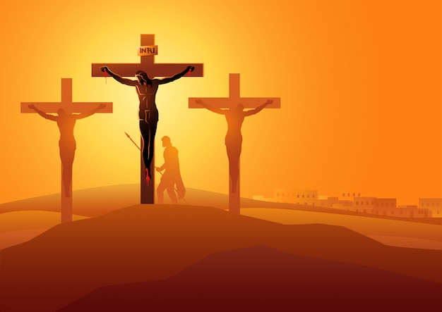 Download Free Jesus Dies On The Cross Premium Vector Use our free logo maker to create a logo and build your brand. Put your logo on business cards, promotional products, or your website for brand visibility.