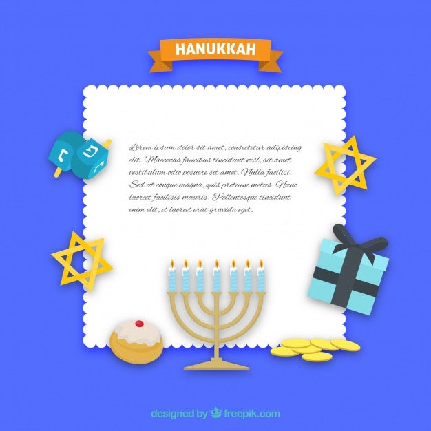 Jewish celebration greeting card vector