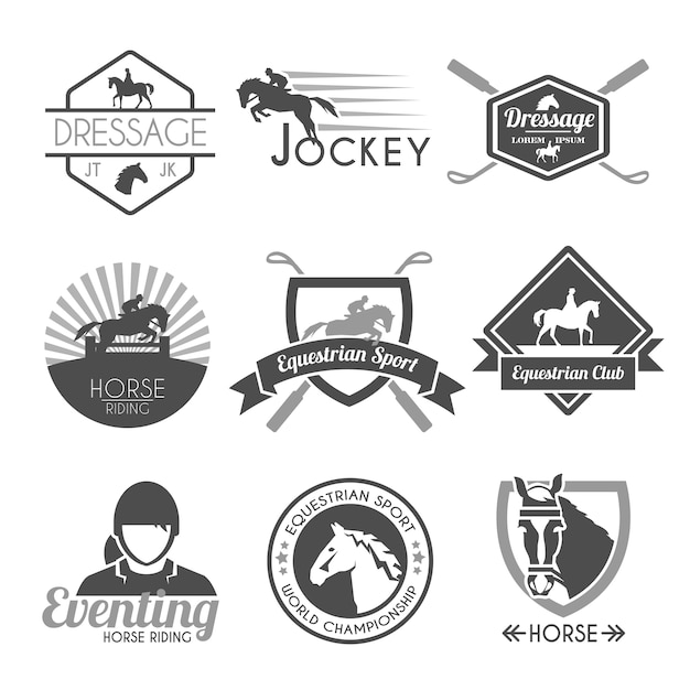 Download Free Download This Free Vector Jockey Label Set Use our free logo maker to create a logo and build your brand. Put your logo on business cards, promotional products, or your website for brand visibility.