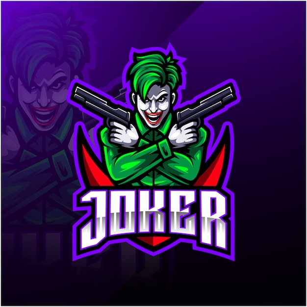 Download Free Joker Esport Mascot Logo Design Premium Vector Use our free logo maker to create a logo and build your brand. Put your logo on business cards, promotional products, or your website for brand visibility.