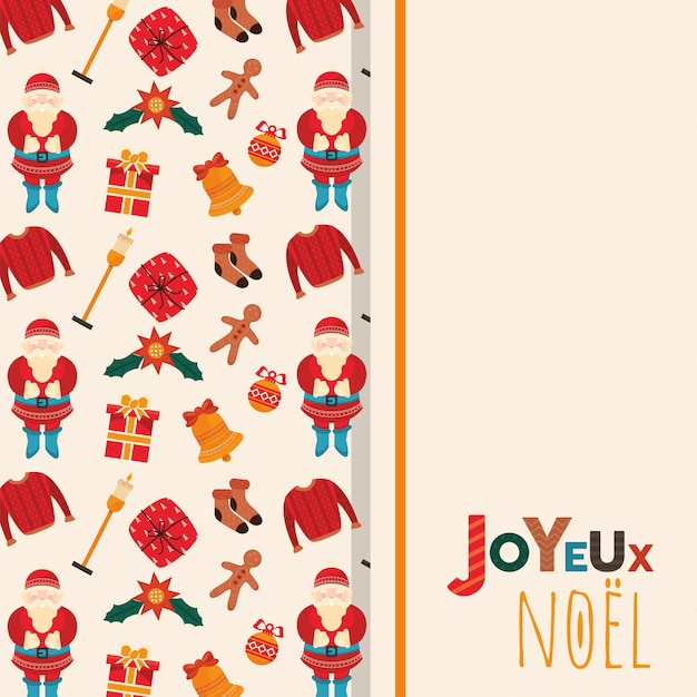 Premium Vector Joyeux noel poster