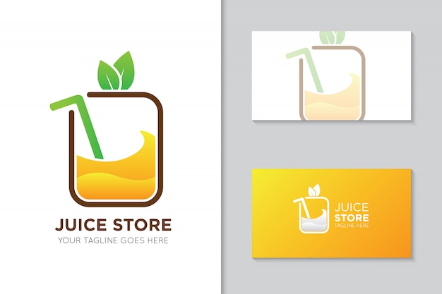 Download Free Juice Logo And Business Card Template Premium Vector Use our free logo maker to create a logo and build your brand. Put your logo on business cards, promotional products, or your website for brand visibility.