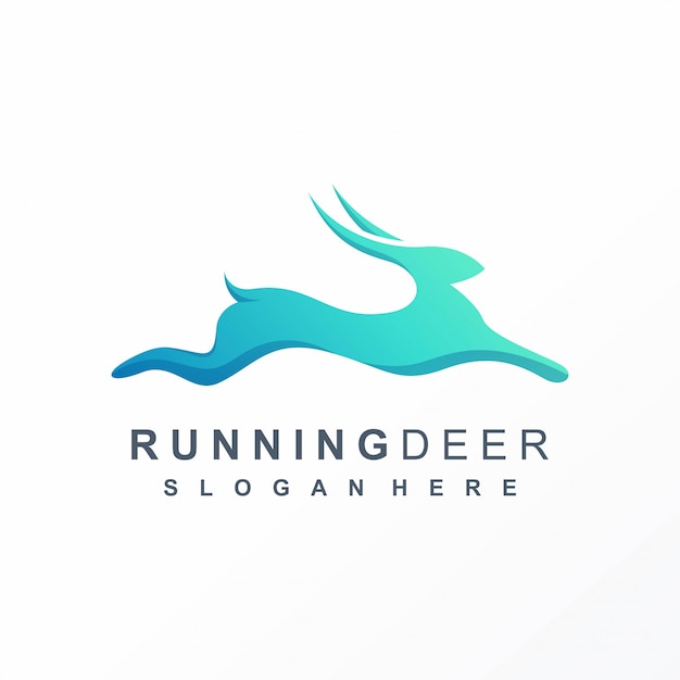 Download Free Jumping Deer Logo Design Ready To Use Premium Vector Use our free logo maker to create a logo and build your brand. Put your logo on business cards, promotional products, or your website for brand visibility.