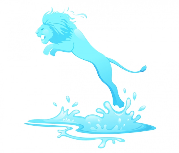 Download Free Jumping Lion Out Of Water Premium Vector Use our free logo maker to create a logo and build your brand. Put your logo on business cards, promotional products, or your website for brand visibility.