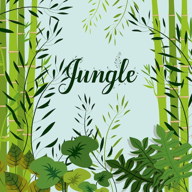 Premium Vector Jungle design