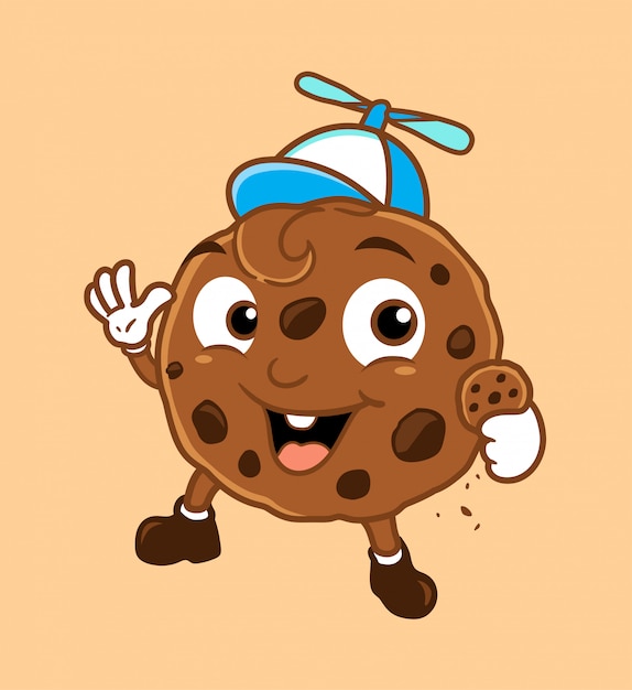 Premium Vector | Junior cookie mascot