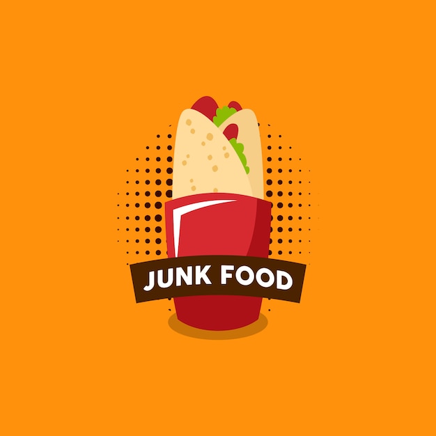 Premium Vector | Junk food logo