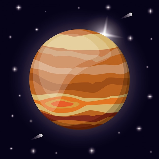 Premium Vector Jupiter Planet Solar System Space