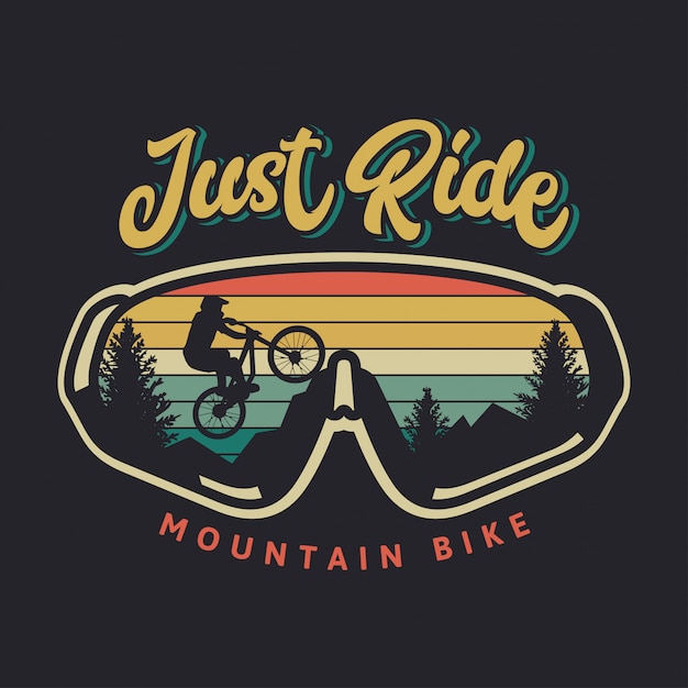 Download Free Just Ride Mountain Bike Vintage Illustration Premium Vector Use our free logo maker to create a logo and build your brand. Put your logo on business cards, promotional products, or your website for brand visibility.