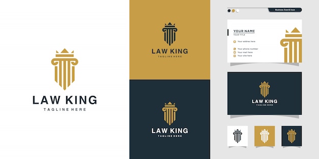 Download Free Justice Law King Logo And Business Card Design Gold Firm Icon Use our free logo maker to create a logo and build your brand. Put your logo on business cards, promotional products, or your website for brand visibility.