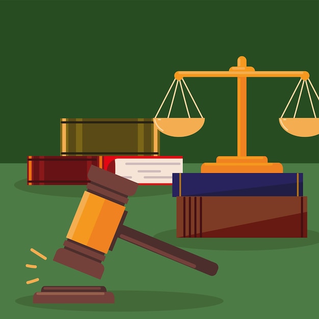 Premium Vector | Justice legal scale